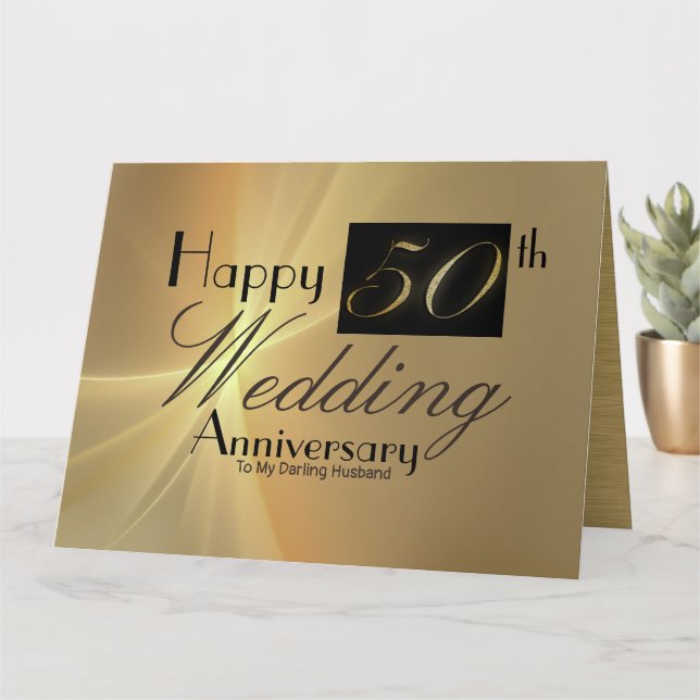 Joyeux 50e anniversaire de Mariage à ma carte de m (Petite plante)