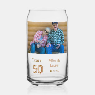 Joyeux 50e anniversaire nom couple date mariage