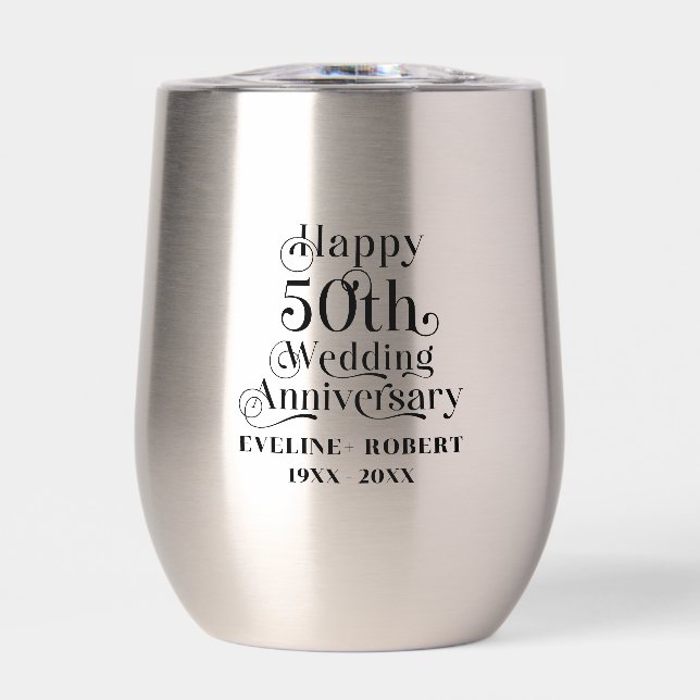 Joyeux 50ème anniversaire de Mariage Typographie n (Avant)