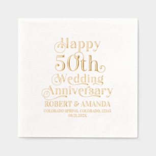 Joyeux 50ème anniversaire de Mariage typographie r