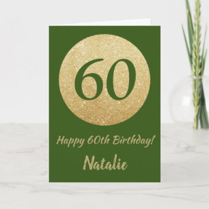 Joyeux 60e Anniversaire Carte de félicitations Ver