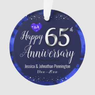 Joyeux 65e anniversaire de Mariage
