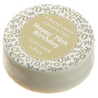 Joyeux 70e anniversaire Gold et blanc Motif numéri