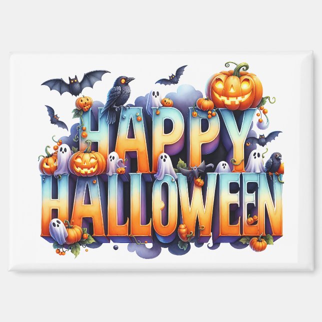 Joyeux aimant d'Halloween (Recto)