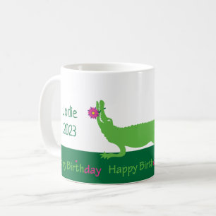 Joyeux Alligator Anniversaire Mug ou verre