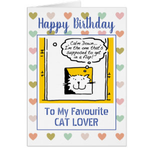 Joyeux Amoureux des chats d'anniversaire