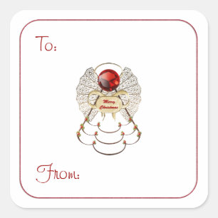 Joyeux Ange de Noël - Tags cadeaux sur Stickers