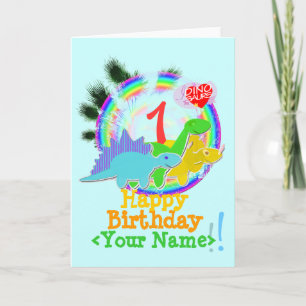 Joyeux anniversaire 1 an, votre carte nommée de