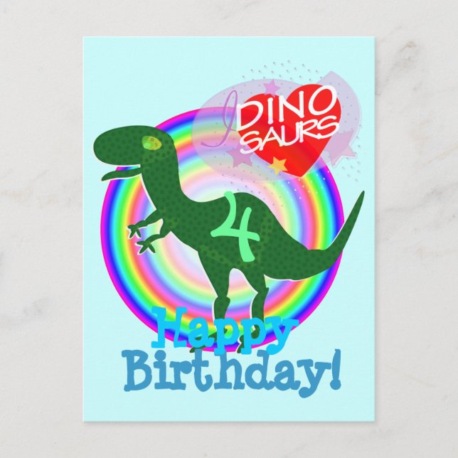 Joyeux anniversaire 4 ans de carte postale de (Devant)