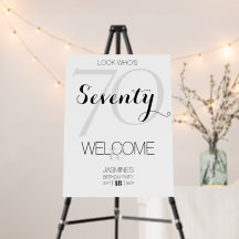 Joyeux Anniversaire 70 ans Moderne Élégant 