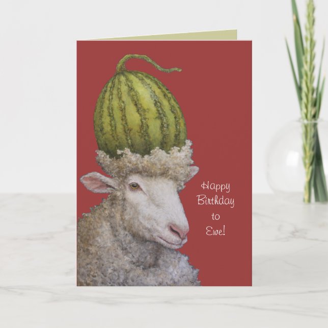 Joyeux anniversaire à Ewe carte (Devant)
