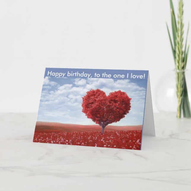 Joyeux anniversaire à l'une carte d'amour d'I (Devant)