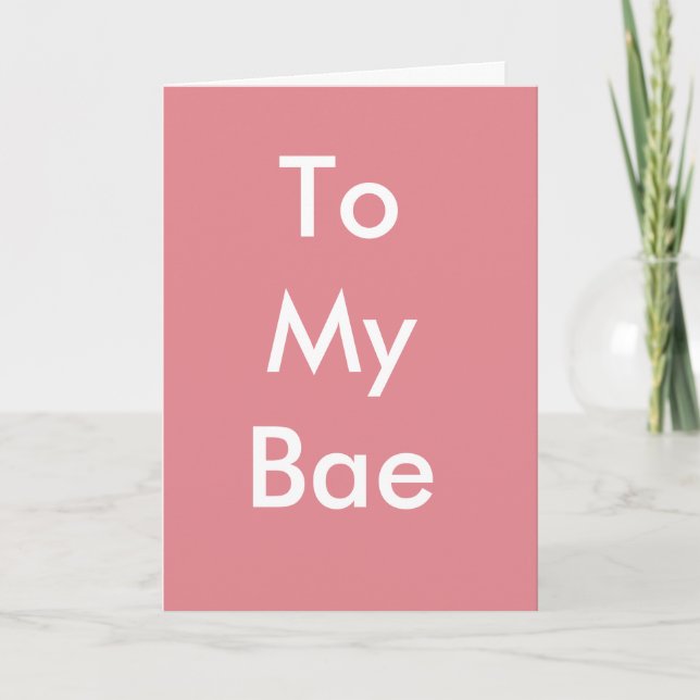 Joyeux anniversaire à ma carte de Bae (Devant)