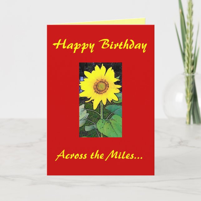 Joyeux anniversaire ! À travers la carte de voeux (Devant)
