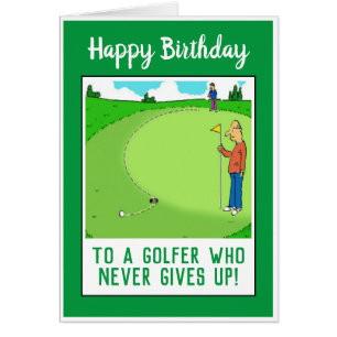 Joyeux anniversaire à un Golfer Funny