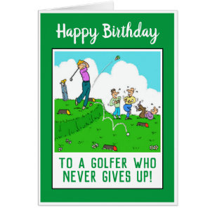 Joyeux anniversaire à un Golfer Funny
