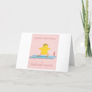 Joyeux Anniversaire À Une Carte Chick Hot