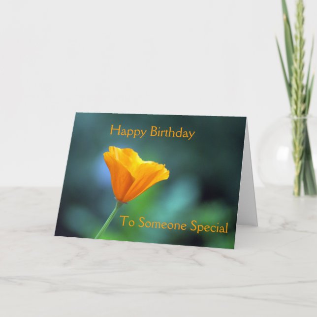 Joyeux Anniversaire, À Une Carte De Voeux Spéciale (Devant)