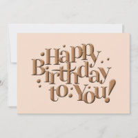 Joyeux Anniversaire À Vous Carte