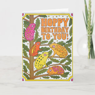 Joyeux Anniversaire À Vous Cartes Frog Letterpress