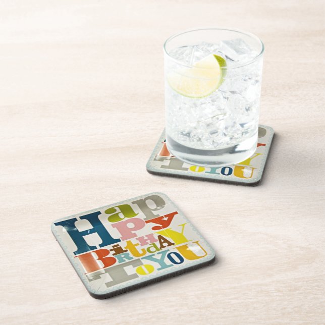 Joyeux anniversaire à vous - Dessous de verre (Côté Droit)