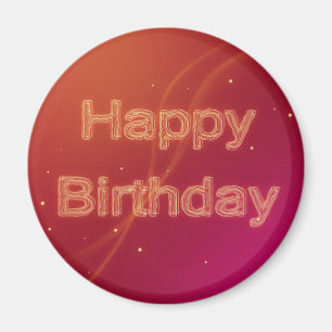Joyeux anniversaire Abstrait - Magnet