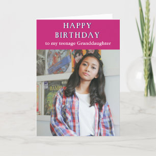Joyeux anniversaire adolescente petite-fille carte