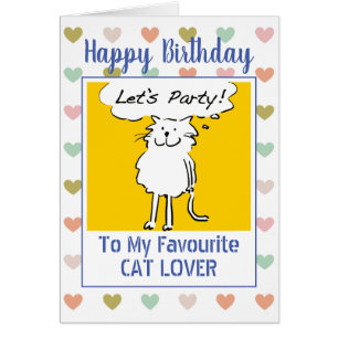Joyeux anniversaire amateur de chats
