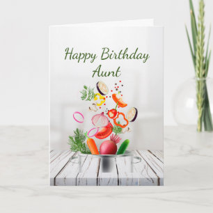 Joyeux Anniversaire Amour & Apprécier Carte Tante