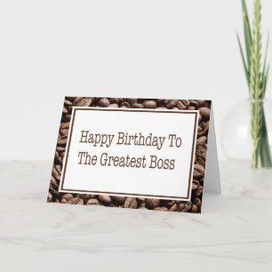Joyeux Anniversaire Au Café Carte Grains De Café P
