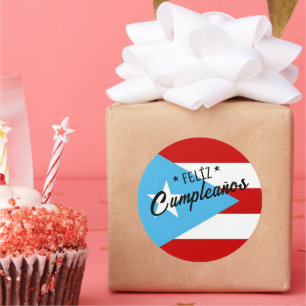 Joyeux anniversaire Autocollant – Fête Drapeau de