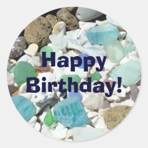 Joyeux anniversaire! autocollants enveloppes scell