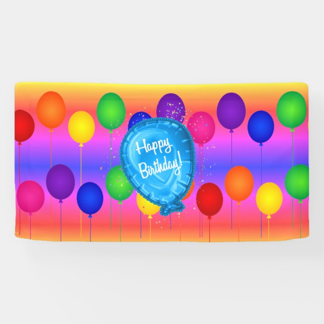 Joyeux anniversaire ! ! Banderole (Horizontal)