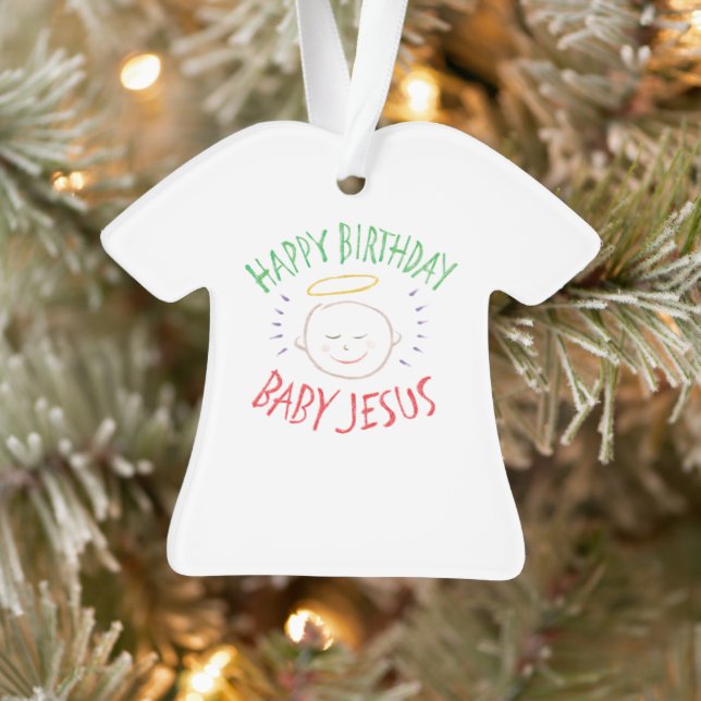 Joyeux anniversaire bébé Jésus - Noël chrétien (Arbre)