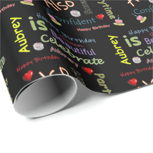 Joyeux Anniversaire Cadeau Papier d'enveloppement