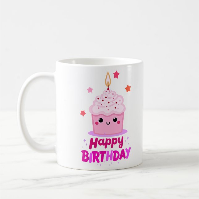 Joyeux anniversaire café Mug (Gauche)