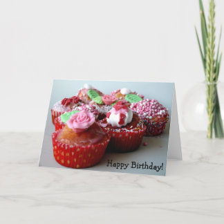Joyeux anniversaire ! Carte avec muffins