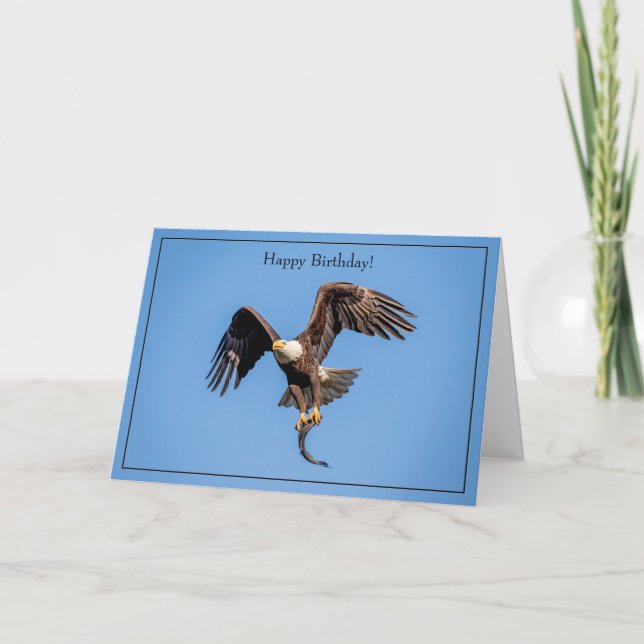Joyeux Anniversaire Carte Bald Eagle (Devant)