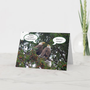 Joyeux Anniversaire, Carte Bald Eagles