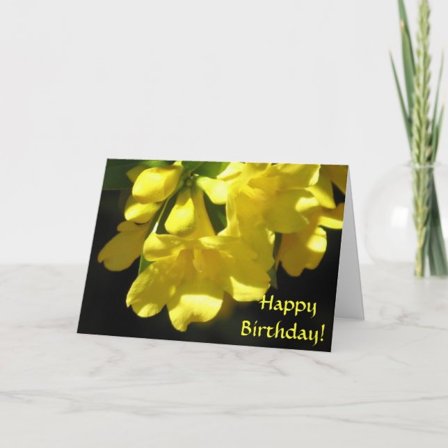 Joyeux anniversaire ! Carte Carolina Jasmine (Devant)