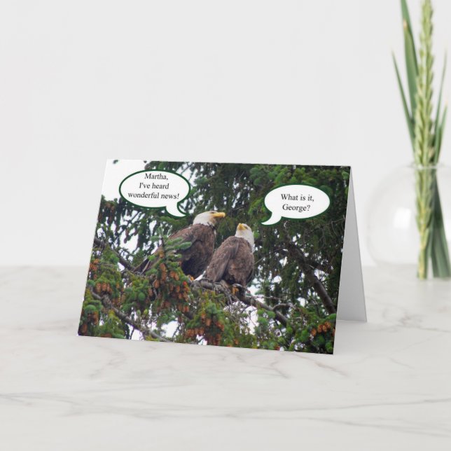 Joyeux Anniversaire, Carte d'aigle chauve (Devant)