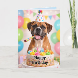 Joyeux Anniversaire Carte D'anniversaire Chien Box