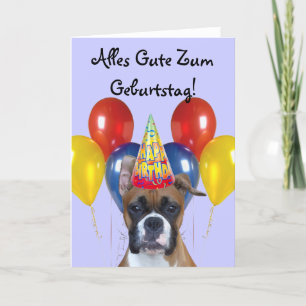 Joyeux anniversaire ! Carte de boxe anglaise