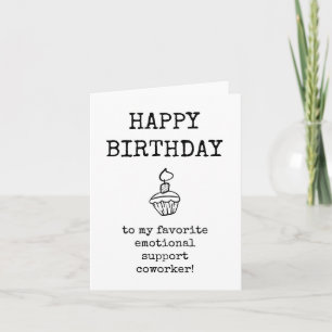 Joyeux anniversaire, carte de collaborateur de sou