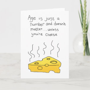 Joyeux anniversaire ! Carte de voeux au fromage