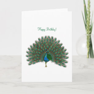 Joyeux anniversaire ! - Carte de voeux Peacock