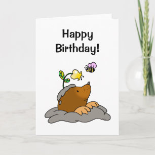 Joyeux anniversaire ! carte (mignonne mole)