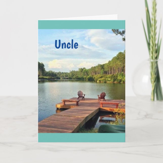 **"JOYEUX ANNIVERSAIRE*** CARTE ONCLE (Devant)