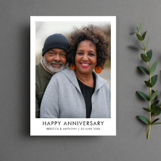 Joyeux anniversaire Carte photo moderne