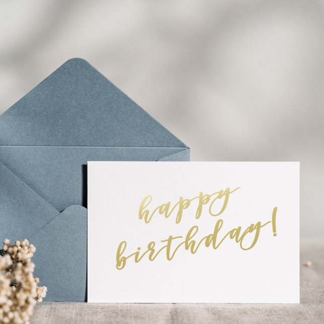 Joyeux Anniversaire | Carte postale avec écriture  (Créateur téléchargé)